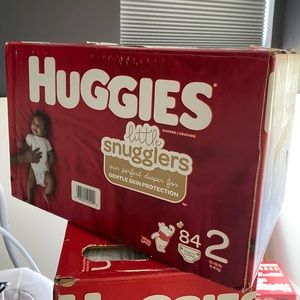 NEW Huggies Little Snugglers Size 2 Disposable Diapers 84 Pack